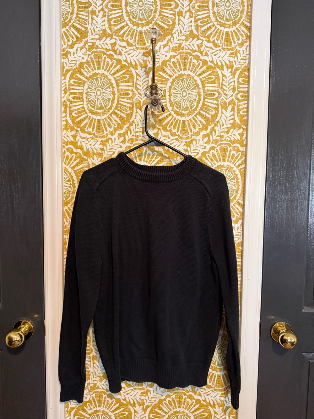 J. Crew Black Crewneck Sweater